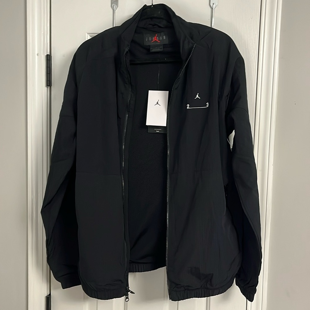 Air Jordan 23 Engineered Polar Fleece Full Zip Black Jacket DV1617-010 Men's M